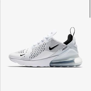 Nike Air Max 270 (WHITE AND BLACK) (WORN ONLY A FEW TIMES)